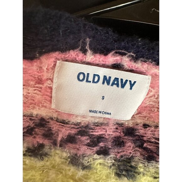 Old Navy Winter Colorful Pattern Tunic Cardigan Sweater Size Small - Picture 5 of 6